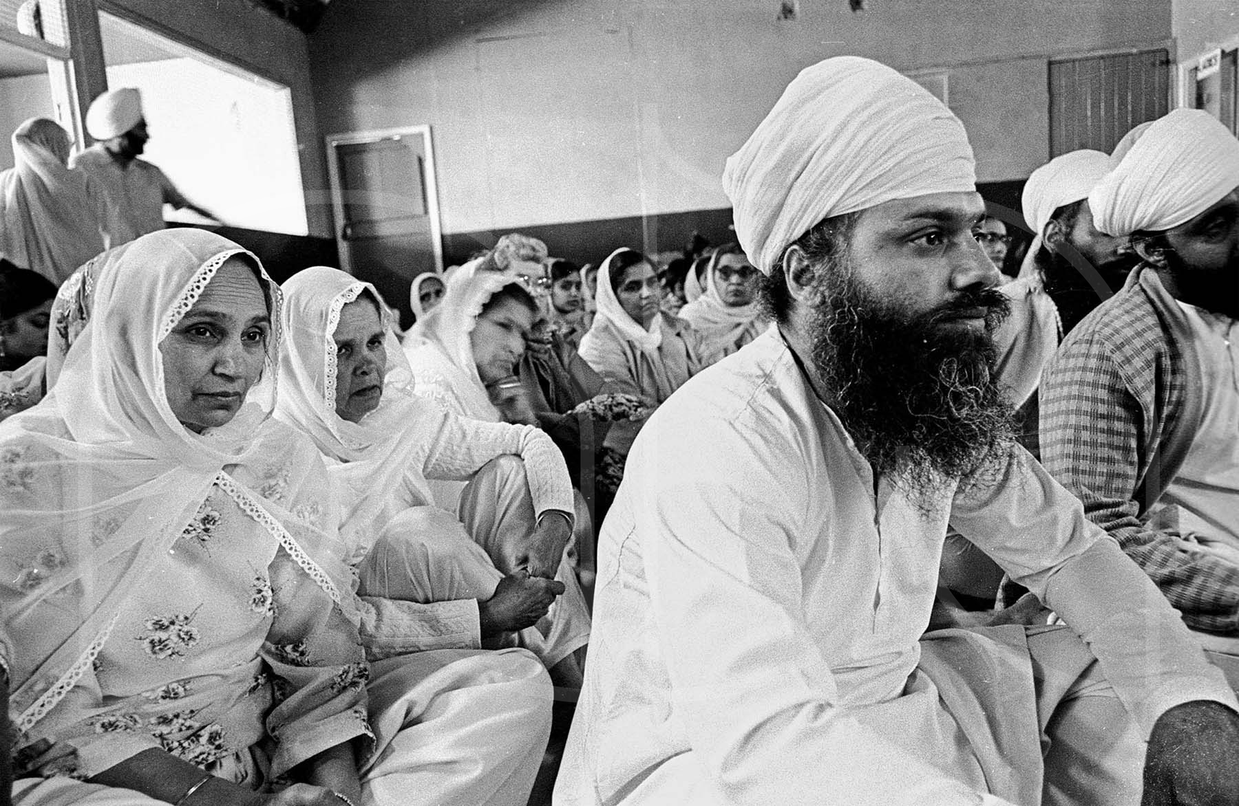 Attending the visit of a Sikh Guru Civic Hall Wolverhampton  (1976)