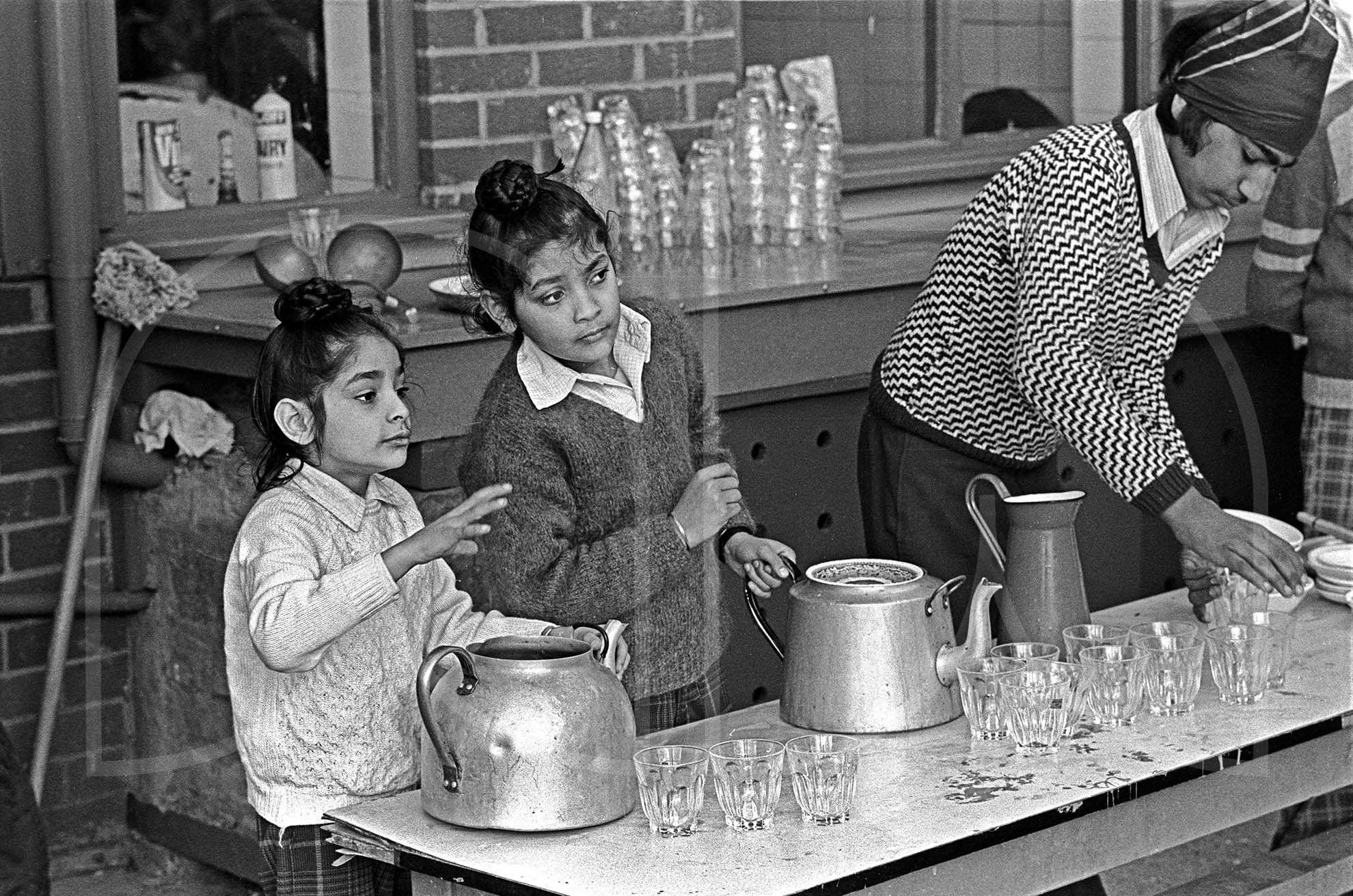 Serving at a Sikh Langar Wolverhampton  (1976)