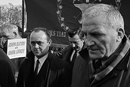 Miners at TUC demonstration,  London,  (1974)