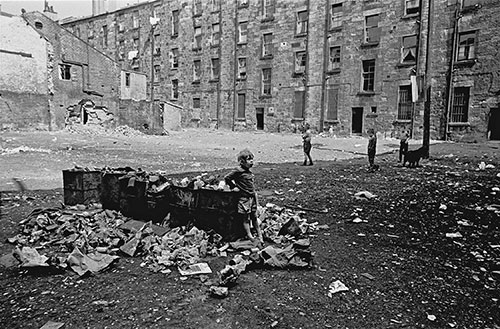 Tenement courtyard, Maryhill, Glasgow  (1971)