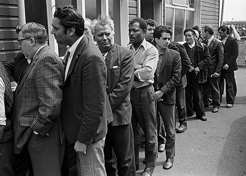 The last pay day at Birchley Rolling Mills, Oldbury  (1977)