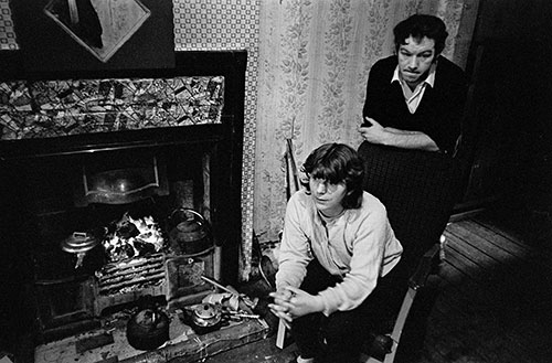 Married couple in their Maryhill tenement flat, Glasgow  (1971)