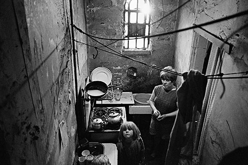 Mother and daughter in the kitchen of their Birmingham home,  (1971)