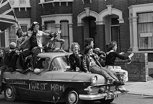 West Ham football supporters ,  (1976)