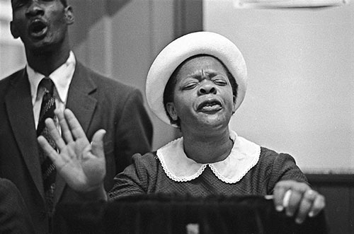 Testifying at Episcopal church of Zion Wolverhampton  (1976)