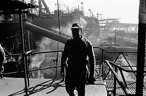 At the blast furnace, British Steel Bilston  (1977)