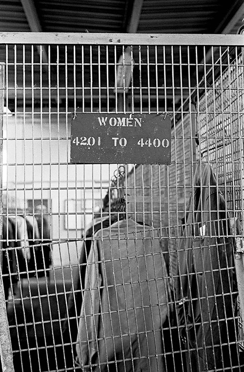 Sign by lockers, Josiah Parkes lock factory, Willenhall  (1976)