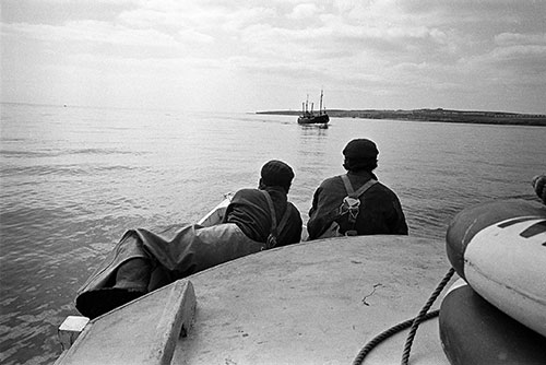 Heading out fishing Tyne Estuary,  (1979)