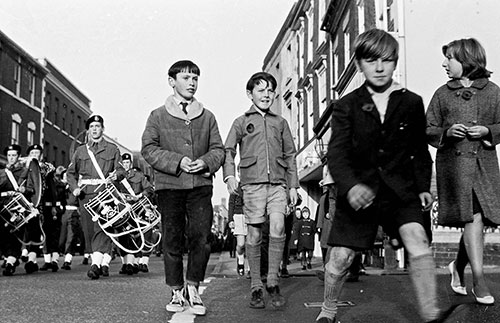 Following the band Remembrance Day Parade, Bromsgrove  (1965)
