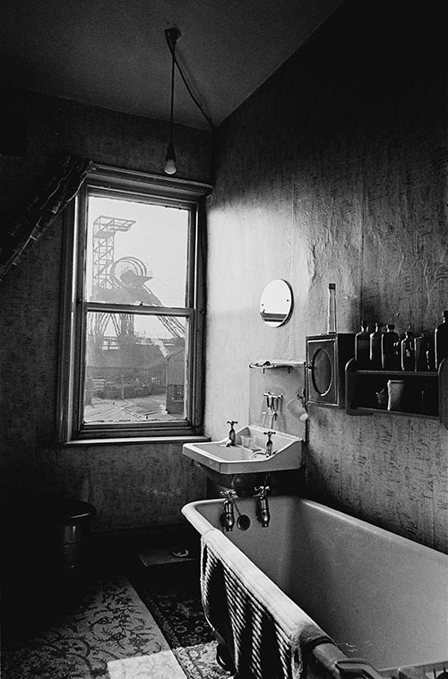 View of colliery pithead from terraced house, Burnley  (1969)