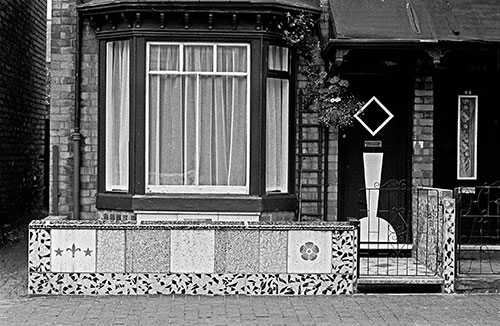 House facade Sparkbrook Birmingham  (1966)