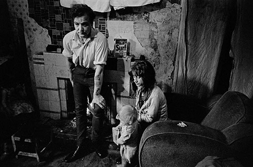 Family living in a slum property Newcastle  (1971)