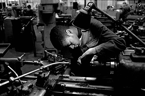 Apprentices at the GEC training school Witton Birmingham  (1966)