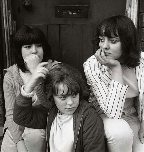 Teenage girls on a night out Birmingham  (1966)