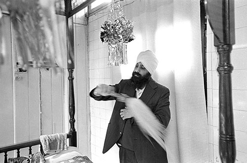 Protecting the Holy Book, Sikh temple Wolverhampton  (1976)