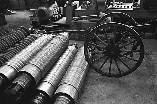 Refurbished rollers Birchley hand rolling mills, Oldbury  (1976)