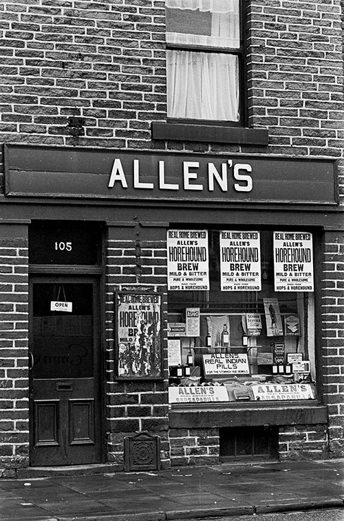 Health food shop Bradford  (1969)