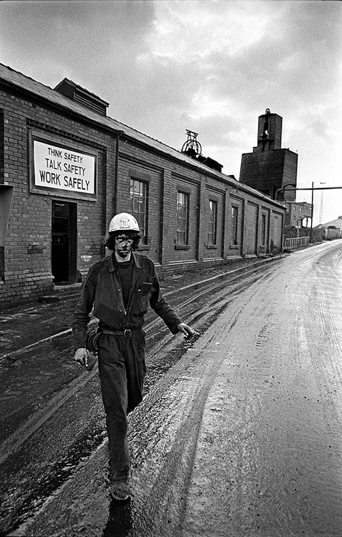 Coming off shift, Hemsworth colliery, S Yorkshire