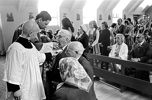 Communion at Polish Catholic church Wolverhampton  (1976)