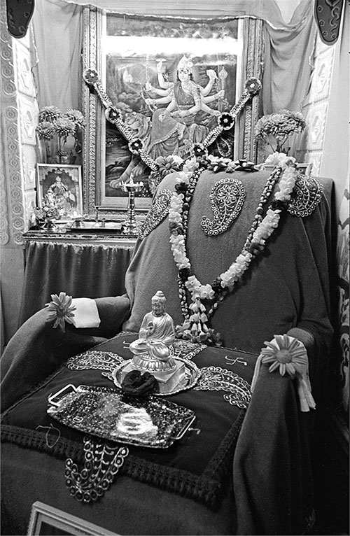 Hindhu shrine in Wolverhampton house  (1976)