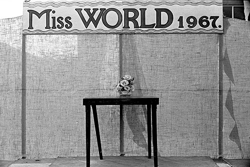 Miss World visits hospital fete,  (1967)