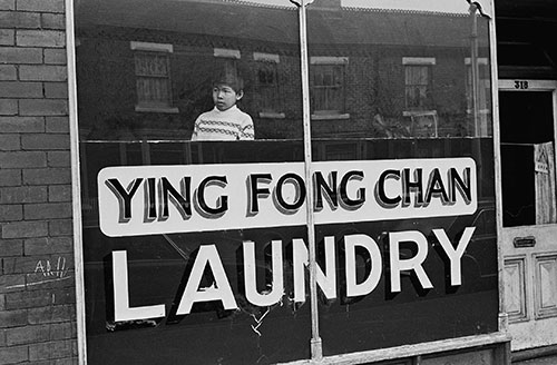 Chinese laundry, Moss Side Manchester (1970)