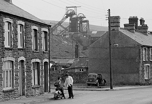 Scooter boys, Maesteg, S. Wales  (1969)