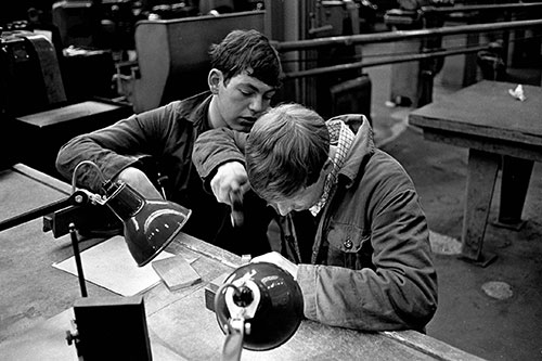 Apprentices at the GEC training school Witton Birmingham  (1966)