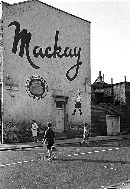 Painted sign Limehouse London  (1972)