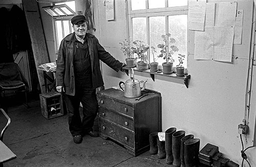 Emile a Polish worker on the swarf crushing plant British Steel Bilston  (1976)