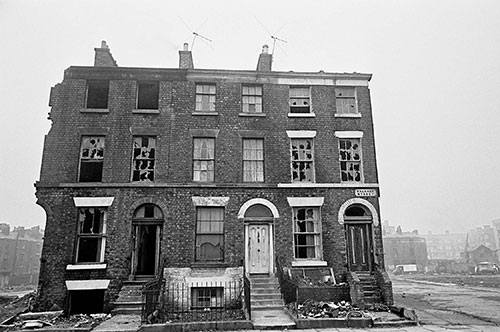 The only house left occupied, Falkner St Liverpool  (1969)