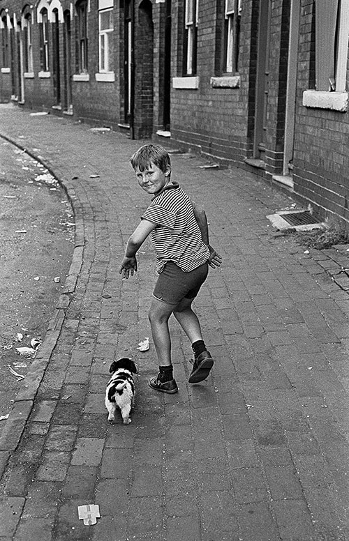 Boy and his new puppy, Winson Green Birmingham  (1971)