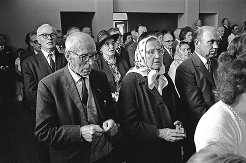 Congregation at Polish Catholic church Wolverhampton  (1976)