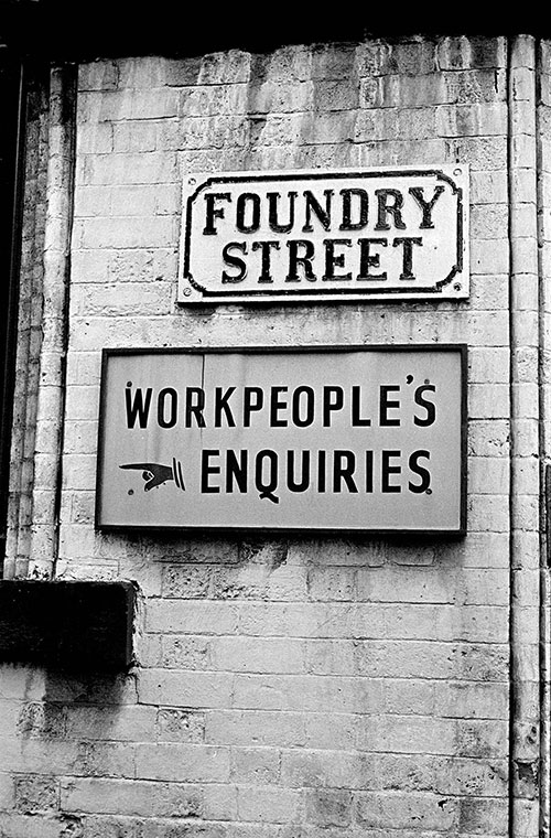 Factory sign, Birmingham  (1967)