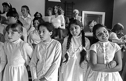 Choir at Methodist church Wolverhampton  (1976)