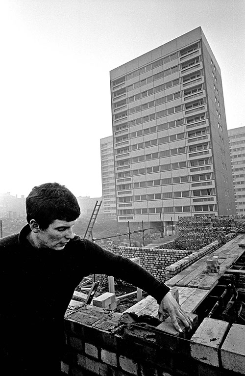 Laying the foundations to a tower block Birmingham  (1967)