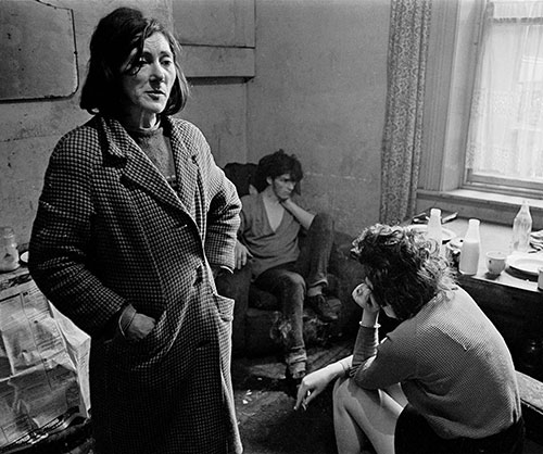 Mrs Moran living in a slum house , West End, Newcastle  (1971)