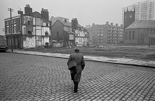 Returning home from work, Liverpool  (1969)