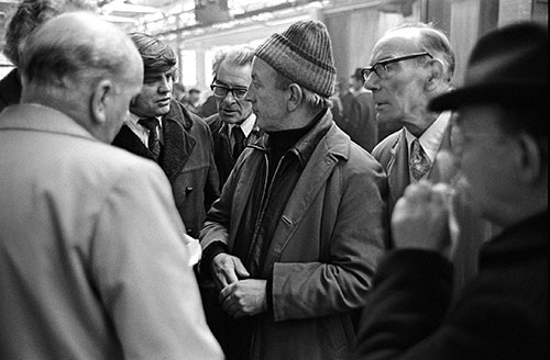 Disagreements at strike meeting, Norton motorcycles, Wolverhampton  (1976)