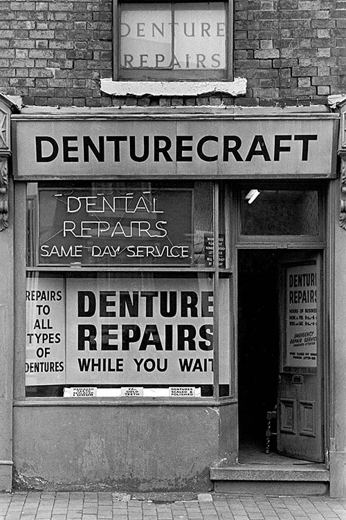 Denture repairs, Saltley  (1976)