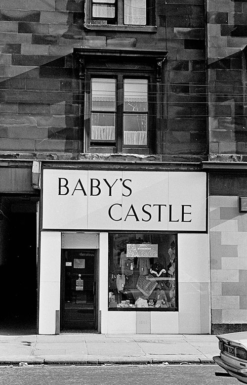 Babywear shop, Glasgow  (1969)
