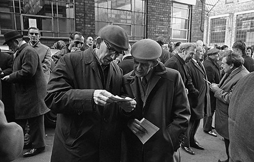 Discussions about redundancy, Norton motorcycles Wolverhampton  (1976)