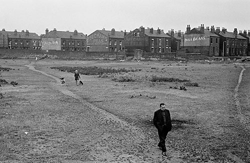 Crossing wasteland, Leeds  (1970)