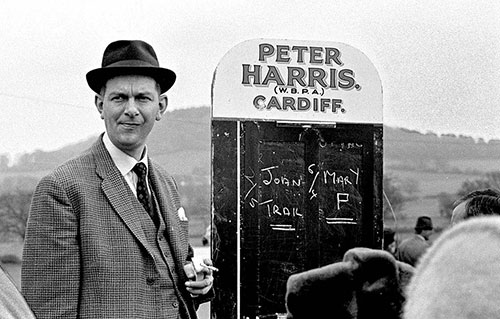 Bookie at a point to point meeting Herefordshir  (1967)