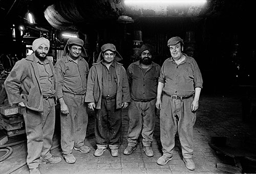 Blast furnace crew, British Steel, Bilston  (1976)