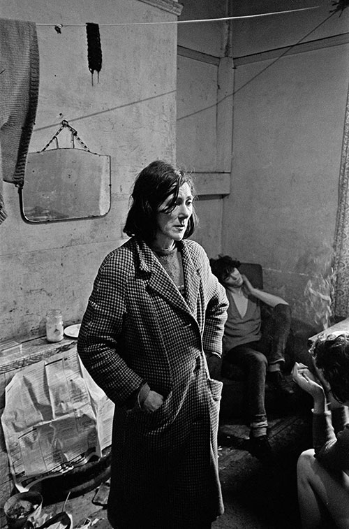 Mrs Moran living in a slum house West End, Newcastle  (1971)