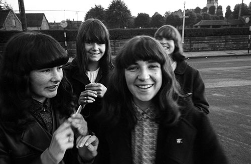 Teenage girls at the back of town,  (1966)