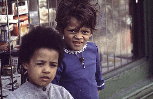 Latchkey children, Toxteth Liverpool  (1971)