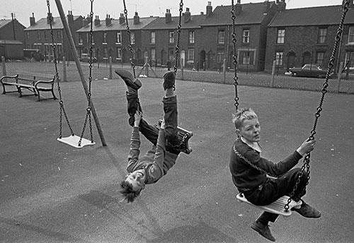 Swinging in a Sheffield playground  (1969)