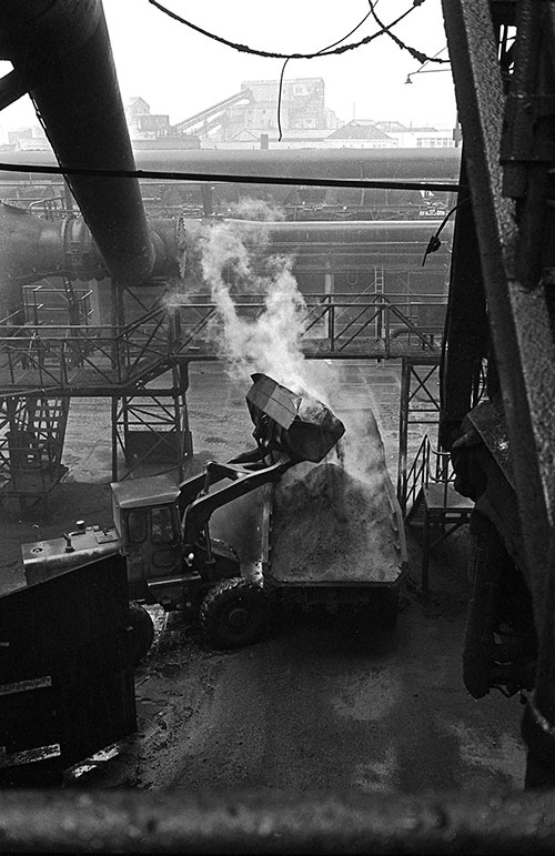 At the blast furnace , British Steel Bilston  (1977)